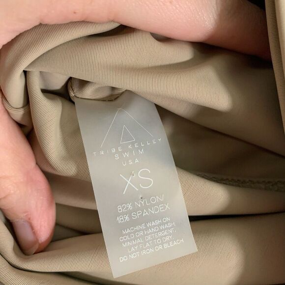 Tribal Kelley Swim Skirt Women's XS Tan Pull On Unlined Stretchy - Picture 3 of 6